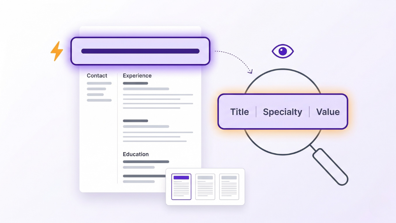 Resume Headline: What It Is and How to Write a Great One