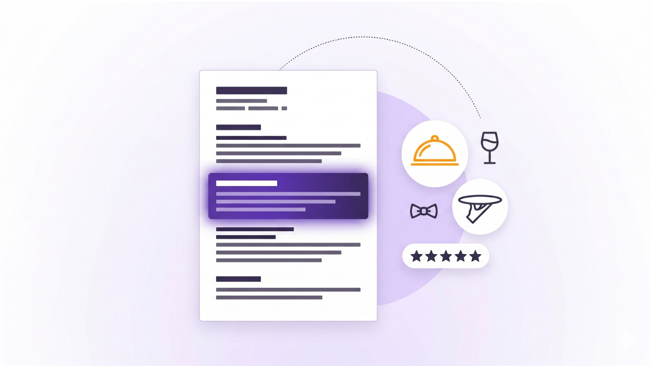 Server CV: Examples and Tips for Restaurant and Hospitality Roles